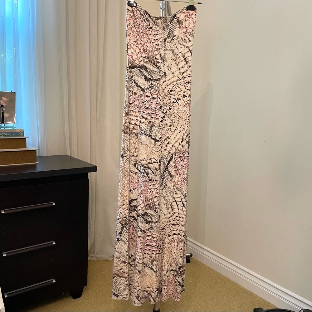SKY Women’s Strapless Animal
Print Maxi Dress Size Small - Picture 6 of 10